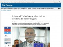 Bild zum Artikel: Polen und Tschechien stellen sich im Streit mit EU hinter Ungarn