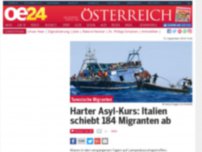 Bild zum Artikel: Harter Asyl-Kurs: Italien schiebt 184 Migranten ab