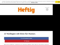 Bild zum Artikel: 17 Kollegen mit Sinn für Humor.