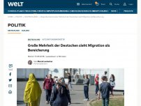 Bild zum Artikel: Große Mehrheit der Deutschen sieht Migration als Bereicherung
