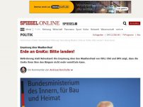 Bild zum Artikel: Empörung über Maaßen-Deal: Erde an GroKo: Bitte landen!