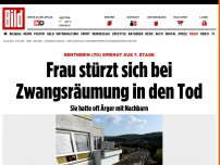 Bild zum Artikel: Drama in Porta Westfalica - Frau (70) stürzt sich bei Zwangsräumung in den Tod