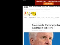 Bild zum Artikel: Brief an Seehofer: Kulturschaffende fordern Rücktritt