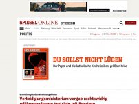 Bild zum Artikel: Ermittlungen des Rechnungshofes: Verteidigungsministerium vergab rechtswidrig millionenschwere Verträge mit Beratern