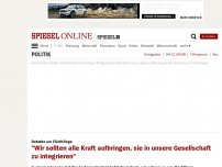 Bild zum Artikel: Debatte um Flüchtlinge: 'Wir sollten alle Kraft aufbringen, sie in unsere Gesellschaft zu integrieren'