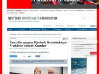 Bild zum Artikel: Revolte gegen Merkel: Bundestags-Fraktion stürzt Kauder