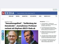 Bild zum Artikel: “Sensationsgeilheit”, “Gefährdung der Demokratie”: Journalismus-Professor rechnet mit Döpfners BDZV-Rede ab