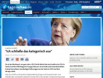 Bild zum Artikel: Merkel schließt Koalition mit AfD kategorisch aus