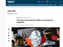 Bild zum Artikel: Fast jeder dritte deutsche Wähler ist populistisch eingestellt