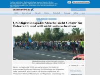 Bild zum Artikel: UN-Migrationspakt: Strache sieht Gefahr für Österreich und will nicht unterschreiben