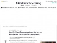 Bild zum Artikel: OVG-Urteil: Gericht stoppt Rodung im Hambacher Forst