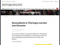 Bild zum Artikel: Neonazifeste in Thüringen werden zum Desaster