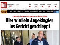 Bild zum Artikel: Syrer sträubt sich gegen Prozess - Hier wird ein Grapscher ins Gericht geschleppt