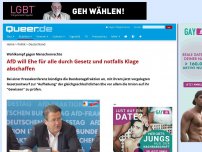 Bild zum Artikel: AfD will Ehe für alle durch Gesetz und notfalls Klage abschaffen