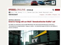 Bild zum Artikel: Wahl-SMS an Mitarbeiter: Ernst & Young ruft zur Wahl 'demokratischer Kräfte' auf