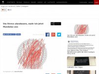 Bild zum Artikel: Um Stress abzubauen, male ich jetzt Mandalas aus