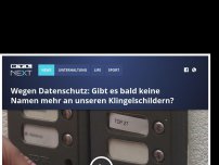 Bild zum Artikel: Wegen Datenschutz: Gibt es bald keine Namen mehr an unseren Klingelschildern?