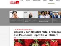 Bild zum Artikel: Erdbeeren aus Polen mit Hepatitis A infiziert – bereits über 20 Erkrankte