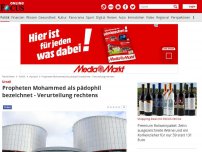 Bild zum Artikel: Urteil in Straßburg - Österreicherin bezeichnete den Propheten Mohammed als pädophil: Verurteilung rechtens