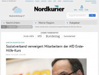 Bild zum Artikel: Arbeiter-Samariter-Bund: Sozialverband verweigert Mitarbeitern der AfD Erste-Hilfe-Kurs <span class='neu_small'>AKTUALISIERT</span>