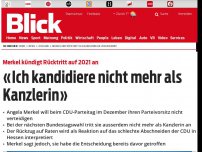 Bild zum Artikel: Nach Wahlschlappe in Hessen: Merkel will nicht mehr für CDU-Präsidium kandidieren