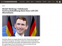 Bild zum Artikel: Merkel-Rückzug: Unbekannte Nachwuchshoffnung Horst Kurz will CDU übernehmen