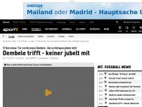 Bild zum Artikel: Dembele trifft - kein Barca-Kollege jubelt mit ihm