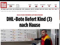 Bild zum Artikel: Maxi weinend aUF der Straße - DHL-Bote liefert Kind (3) nach Hause