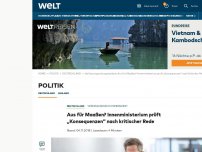 Bild zum Artikel: Aus für Maaßen? Innenministerium prüft „Konsequenzen“ nach kritischer Rede