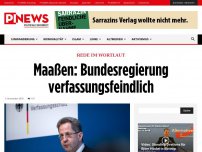 Bild zum Artikel: Rede im Wortlaut Maaßen: Bundesregierung verfassungsfeindlich