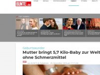 Bild zum Artikel: Mutter bringt 5,75 Kilo-Baby zur Welt – ohne Schmerzmittel