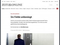 Bild zum Artikel: Hans-Georg Maaßen: Im Felde unbesiegt