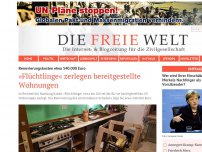 Bild zum Artikel: »Flüchtlinge« zerlegen bereitgestellte Wohnungen