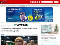 Bild zum Artikel: Panorama - Claudia Roth rechnet mit harten Worten mit Maaßen ab: 'Völkische Agenda'