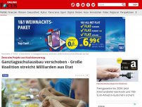 Bild zum Artikel: Zentrales Projekt aus Koalitionsvertrag - Große Koalition verschiebt Ganztagsschulausbau und streicht Milliarden aus Etat