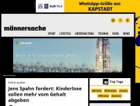 Bild zum Artikel: Jens Spahn fordert: Kinderlose sollen mehr vom Gehalt abgeben