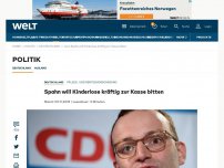 Bild zum Artikel: Spahn will Kinderlose kräftig zur Kasse bitten