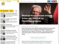 Bild zum Artikel: Winfried Kretschmann irritiert Grüne mit Vorstoß zu Flüchtlingsgruppen