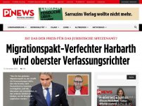 Bild zum Artikel: Ist das der Preis für das juristische Spitzenamt?  Migrationspakt-Verfechter Harbarth wird oberster Verfassungsrichter