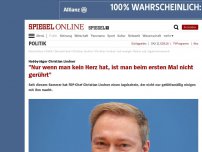 Bild zum Artikel: Hobby-Jäger Christian Lindner: 'Nur wenn man kein Herz hat, ist man beim ersten Mal nicht gerührt'