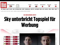 Bild zum Artikel: 20-Sekunden-Spot - Sky unterbricht Topspiel für Werbung