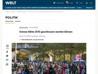 Bild zum Artikel: Grenze hätte 2015 geschlossen werden können