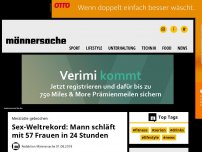 Bild zum Artikel: Sex-Weltrekord: Mann schläft mit 57 Frauen in 24 Stunden