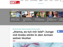 Bild zum Artikel: Junge stirbt an Krebs: Seine Abschieds-Botschaft rührt uns zu Tränen