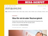 Bild zum Artikel: Friedrich Merz: Was für ein kruder Nazivergleich