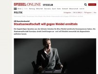 Bild zum Artikel: AfD-Spendenskandal: Staatsanwaltschaft will gegen Weidel ermitteln