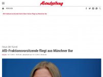 Bild zum Artikel: Haus der Kunst: AfD-Fraktionsvorsitzende fliegt aus Münchner Bar