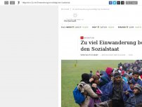 Bild zum Artikel: Zu viel Einwanderung beschädigt den Sozialstaat