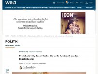 Bild zum Artikel: Mehrheit will, dass Merkel die volle Amtszeit an der Macht bleibt