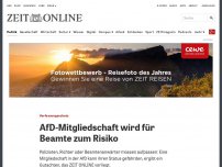 Bild zum Artikel: Verfassungsschutz : AfD-Mitgliedschaft wird für Beamte zum Risiko